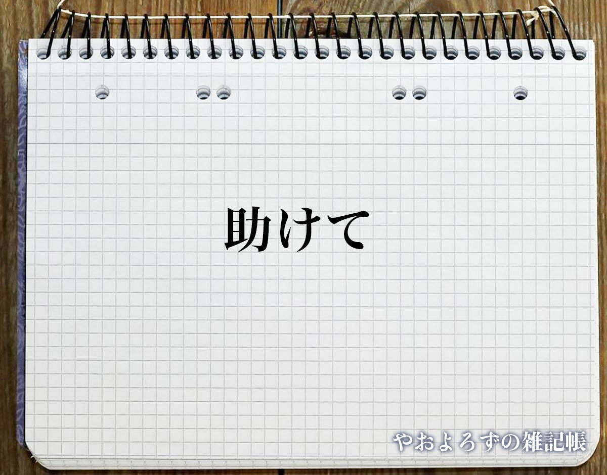 「助けて」の花言葉を持つ花とは？